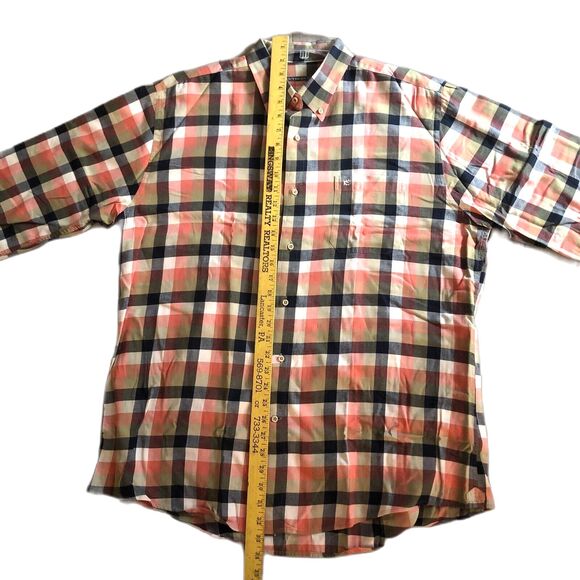 Southern Tide Plaid Cotton Shirt Mens Size Large Long Sleeve Button Down Preppy - Picture 9 of 12